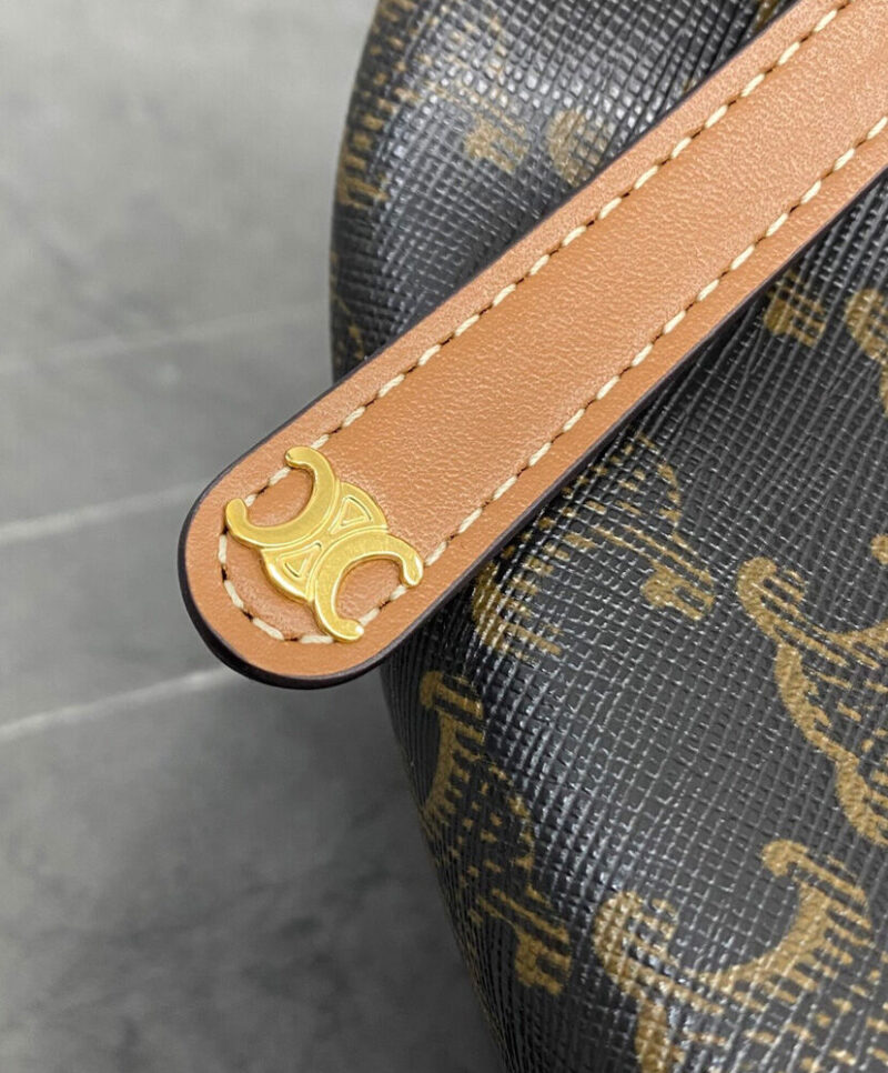 Celine Teen Celine Lulu Bag With Logo Print 120722 Coffee